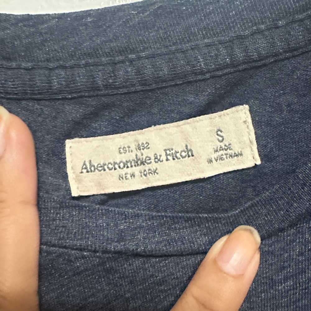 Abercrombie & Fitch Dark Blue Graphic Tee - Picture 2 of 2